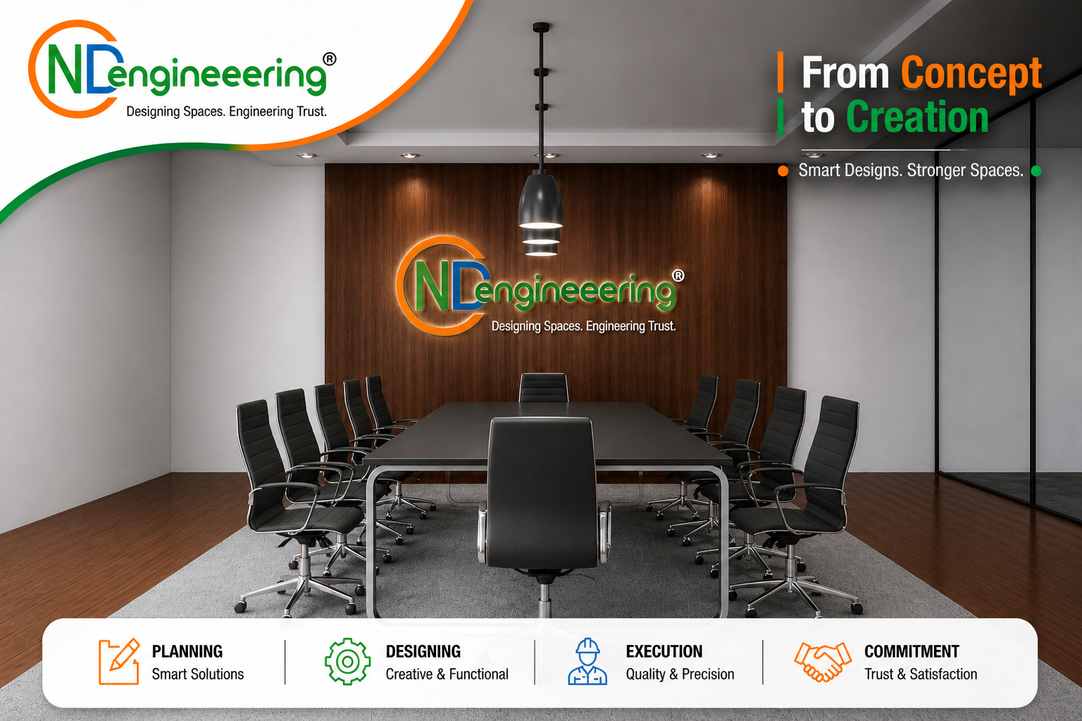 Corporate conference room interior design in Kolkata